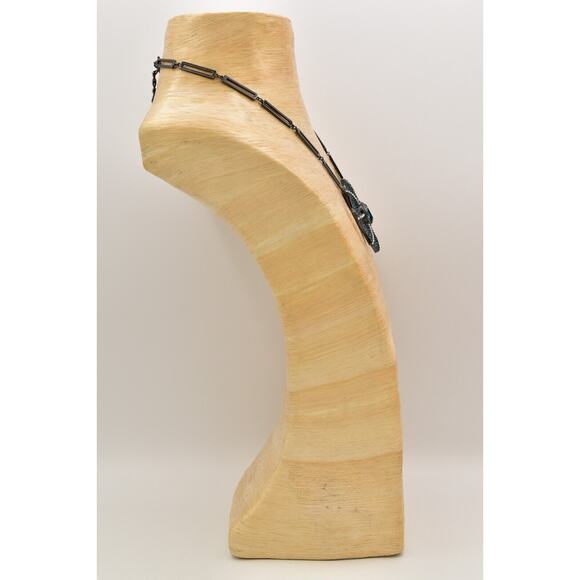 Akkad Designer Necklace Pendant Web Blue Pave Rhinestone Sparkle Signed Bin2 - Picture 8 of 12